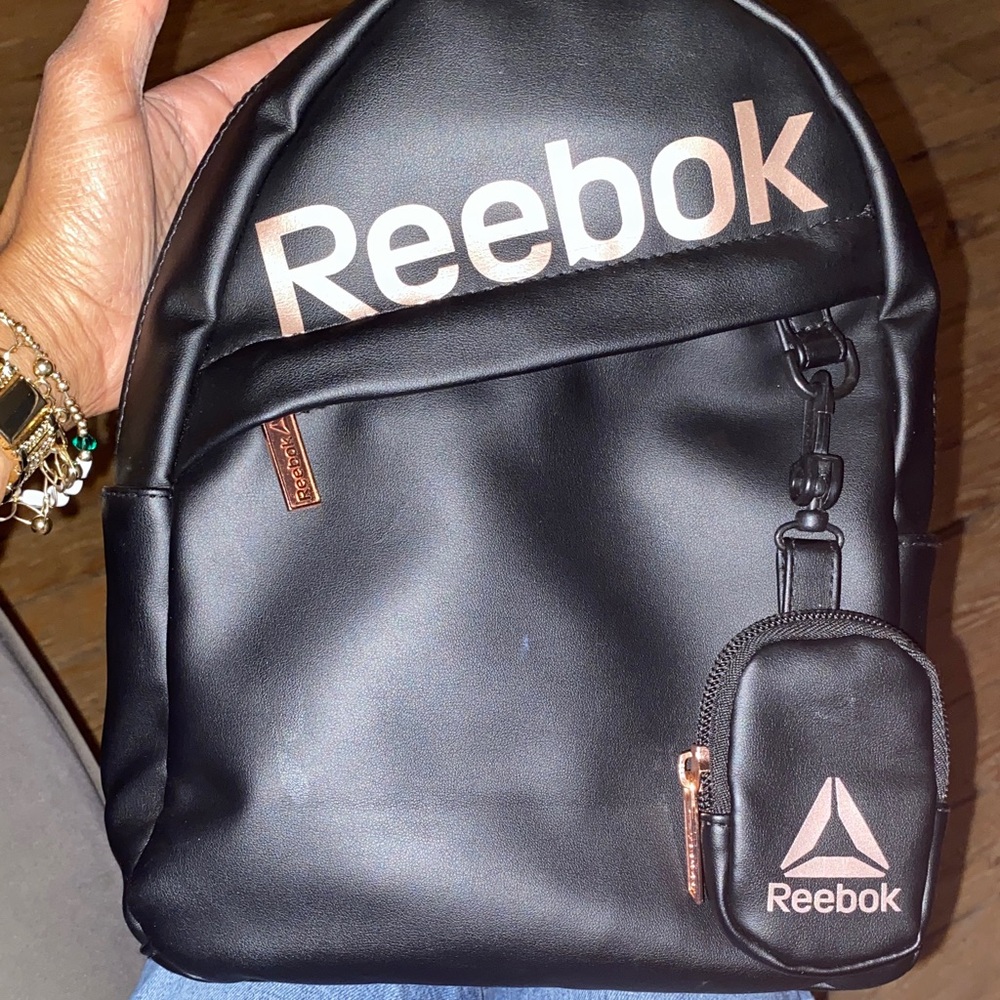 Mini Reebok Black and Gold Women’s Backpack